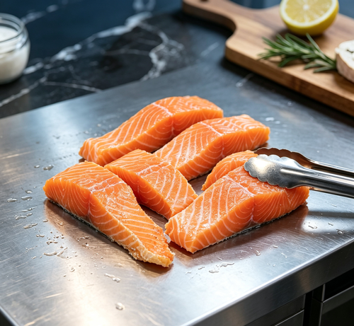 Succulent Wild-Caught Salmon Steaks – Fresh & Flavorful